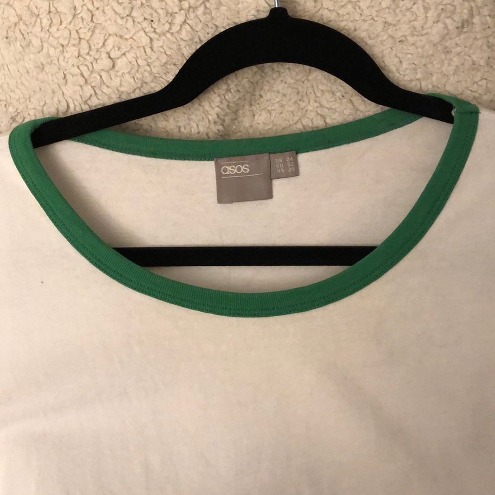 ASOS Curve Embroidered Watermelon Ringer Tee - Picture 2 of 3